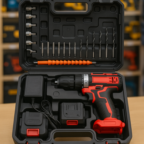 SET DE TALADRO 2 BATERIAS 21V 26 PZ